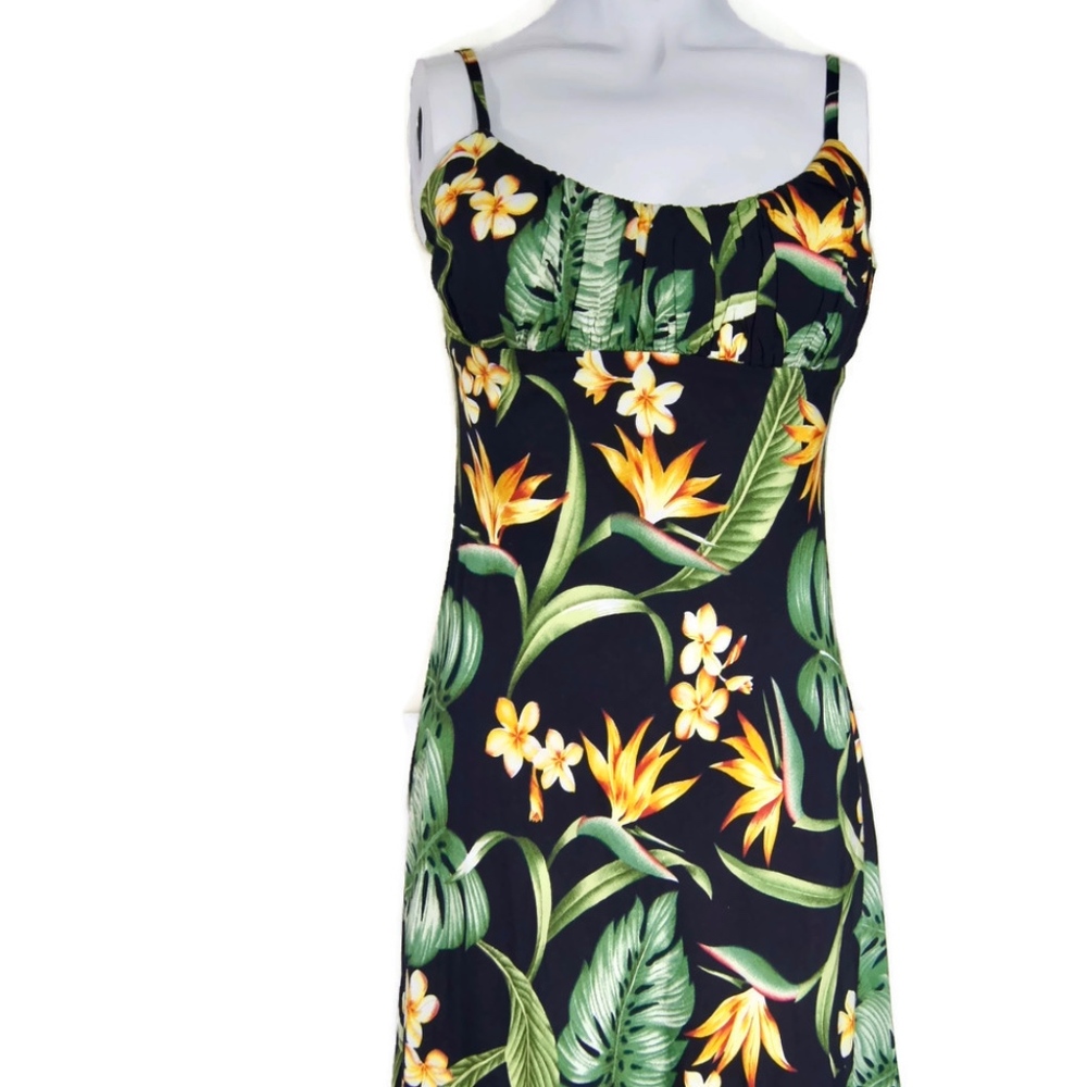 Vintage Aloha Hut Hawaii Medium Dress Floral